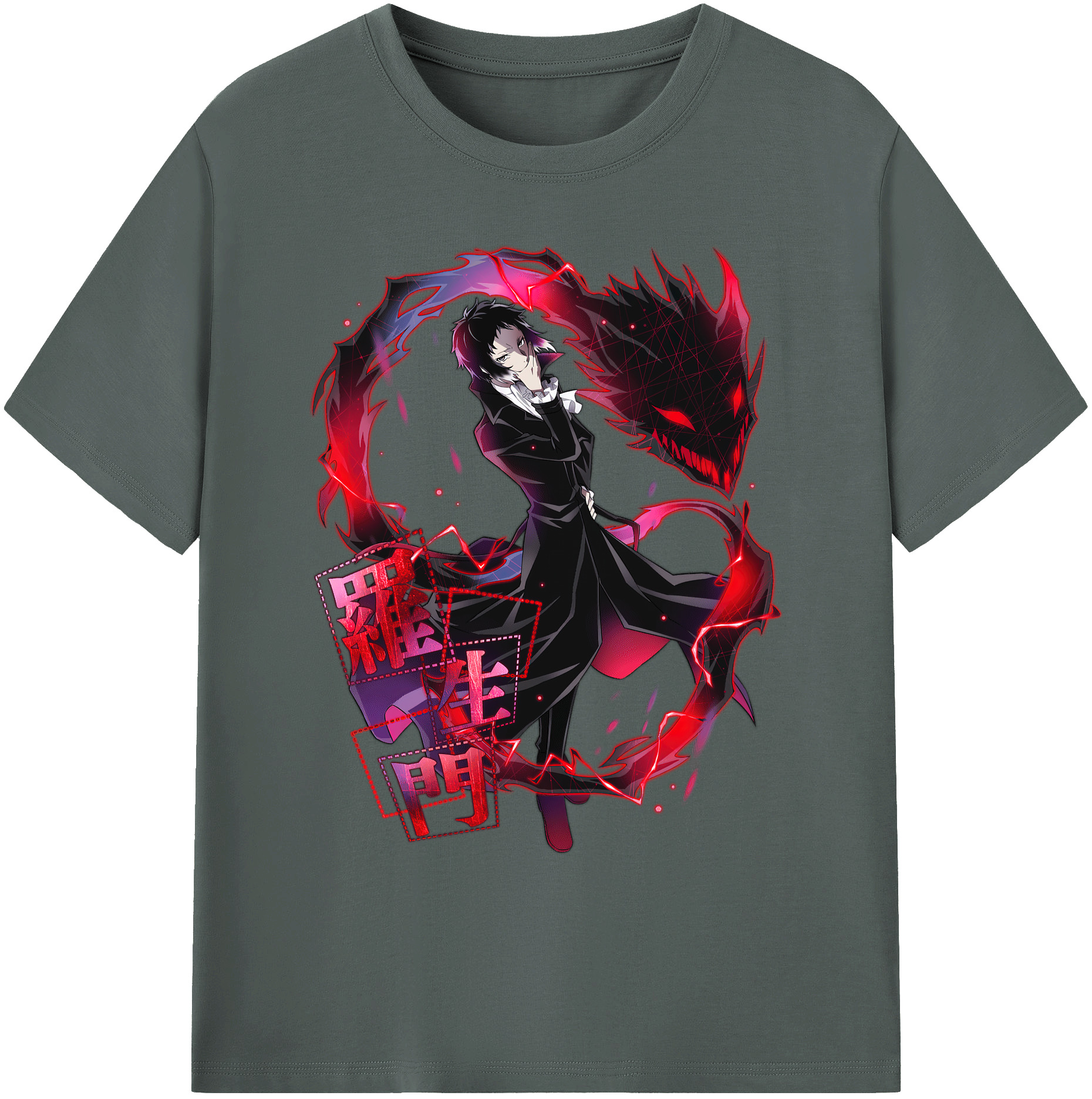 （画像用） 文豪ストレイドッグス Bungo Stray Dogs 綿100％ メンズ半袖Tシャツ｜肌触りやわらか＆通気性